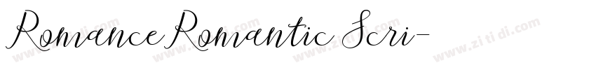 RomanceRomantic Scri字体转换